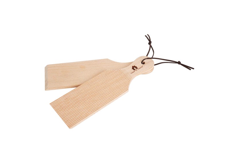Farm to Table Natural Wood Butter Paddles, Set of 2, Beechwood - Image 1